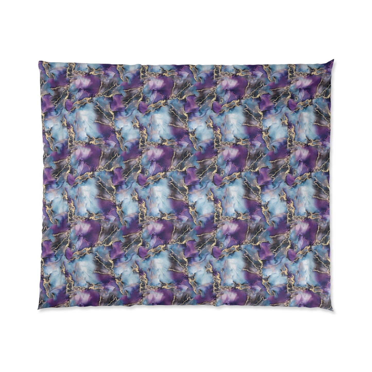 Electrified Blue Purple Visual Comforter Home Decor Pioneer Kitty Market   