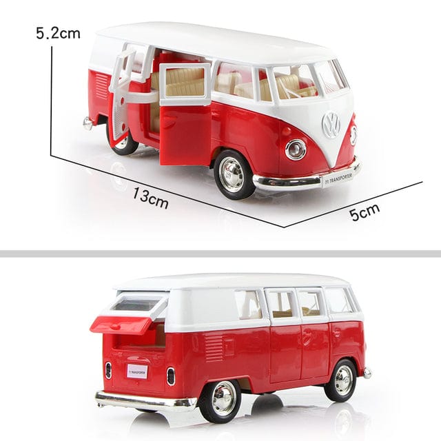 RMZ City Classical Volkswagen Bus Collectible Toy  Pioneer Kitty Market Red  