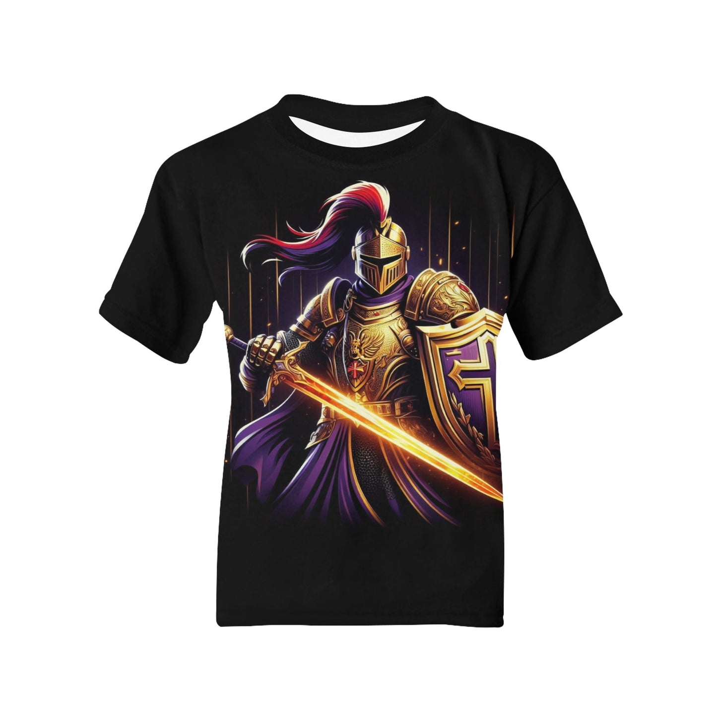 Kid's Bold Templar Warrior T-shirt Shirts & Tops Pioneer Kitty Market   