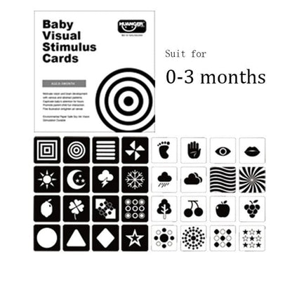 Montessori Baby Toys Black & White Baby & Toddler Flash Cards Baby & Toddler Pioneer Kitty Market 0-3 Months  