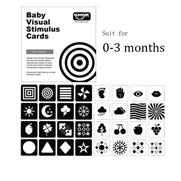 Montessori Baby Toys Black & White Baby & Toddler Flash Cards