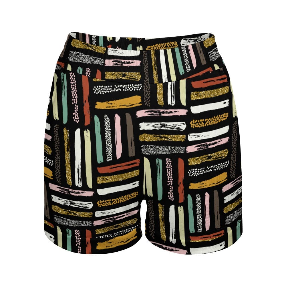 Women's Chalk Pattern Athletic Shorts  Inkedjoy S  