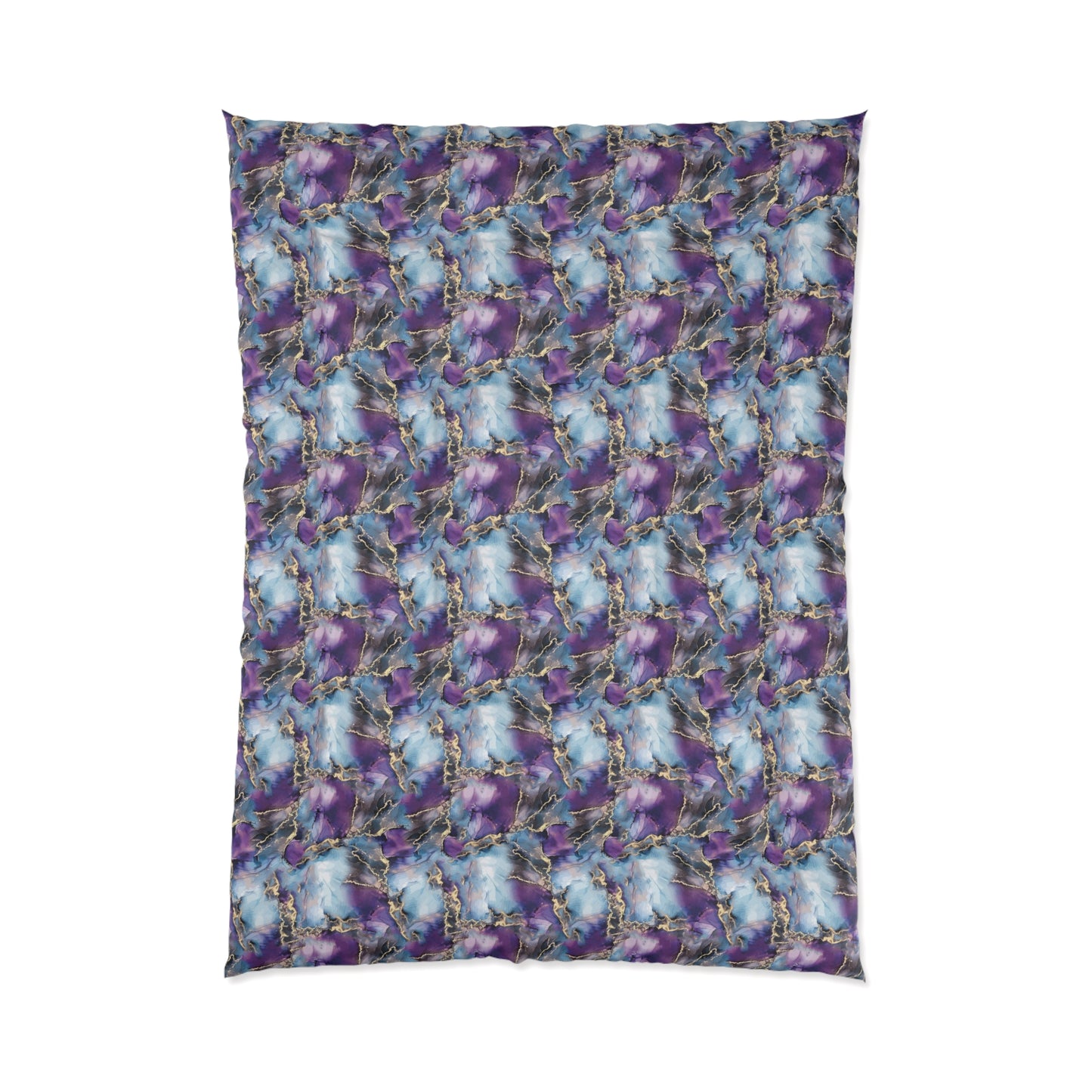 Electrified Blue Purple Visual Comforter Home Decor Pioneer Kitty Market   