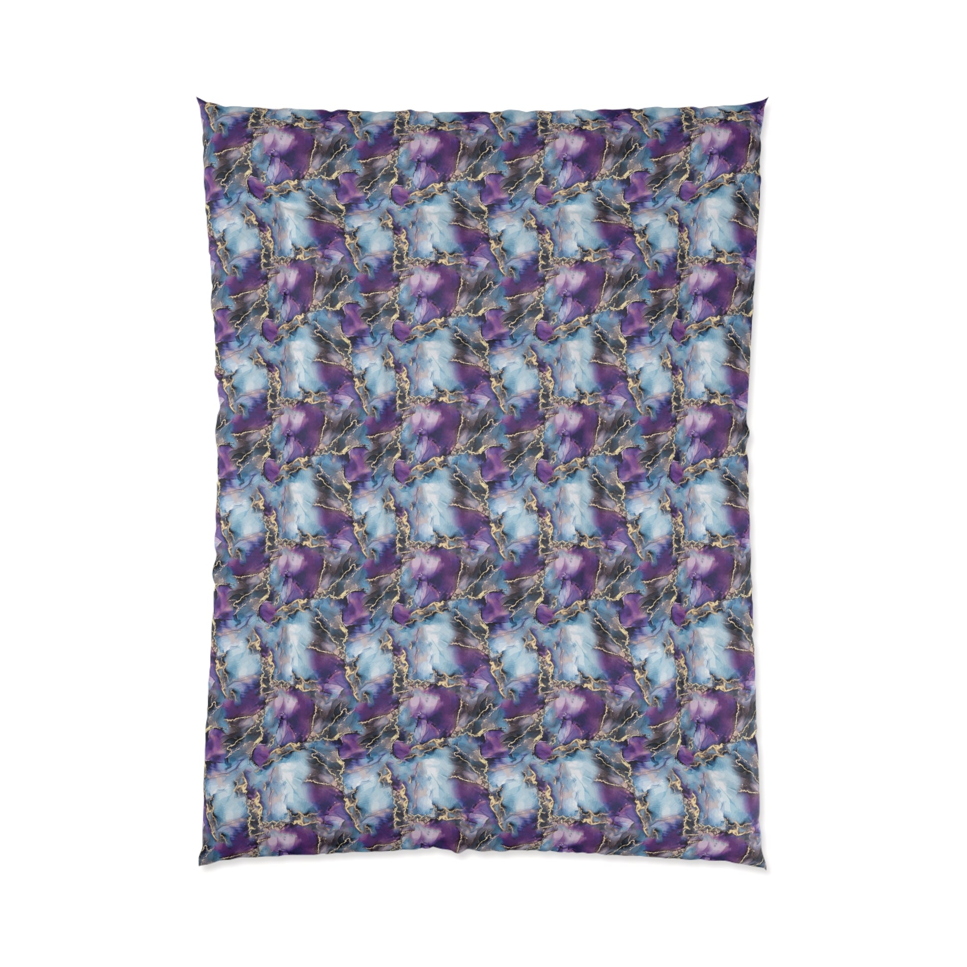 Electrified Blue Purple Visual Comforter Home Decor Pioneer Kitty Market   