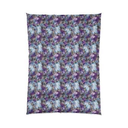 Electrified Blue Purple Visual Comforter Home Decor Pioneer Kitty Market   