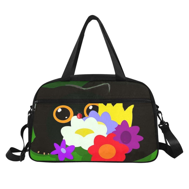 Flower Cat Tote Travel Bag