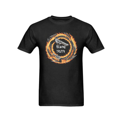Blame Truth Firing Rockets 100% Gilden Cotton T-Shirt Shirts & Tops Pioneer Kitty Market   
