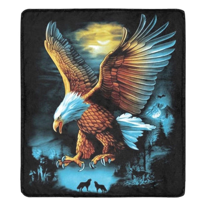 Flying Eagle Ultra-Soft Micro Fleece Blanket  Inkedjoy 30"X40" (Twin)  