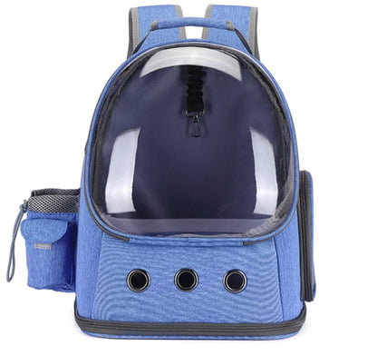 Cat Carrier Backpack Space Capsule  Pioneer Kitty Market Blue  