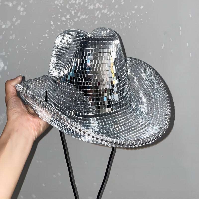 Disco Dazzler Derby Cowgirl Hat Hats Pioneer Kitty Market Silver  