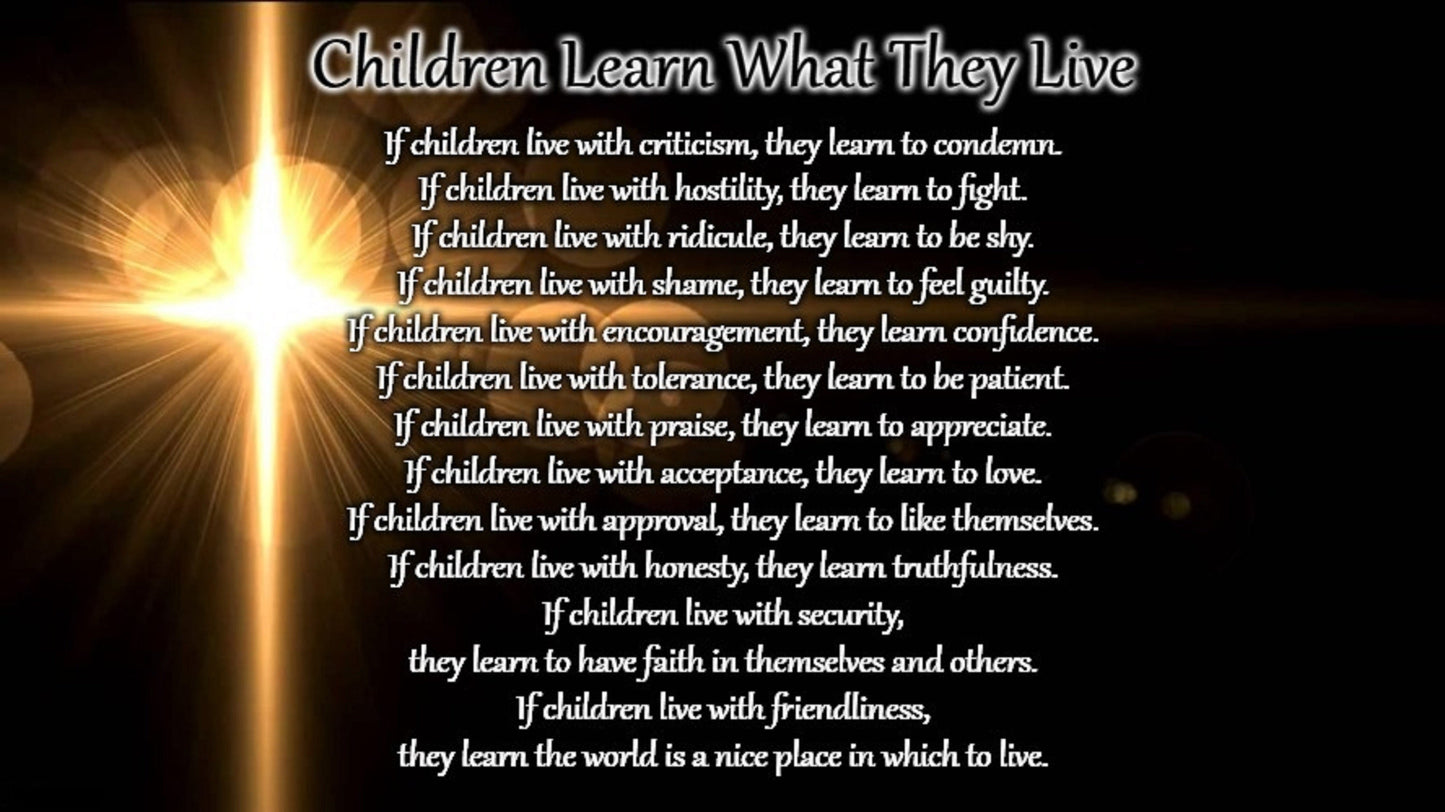 Children Learn What They Live Soy Wax Candle (16 oz.) - Pioneer Kitty Market