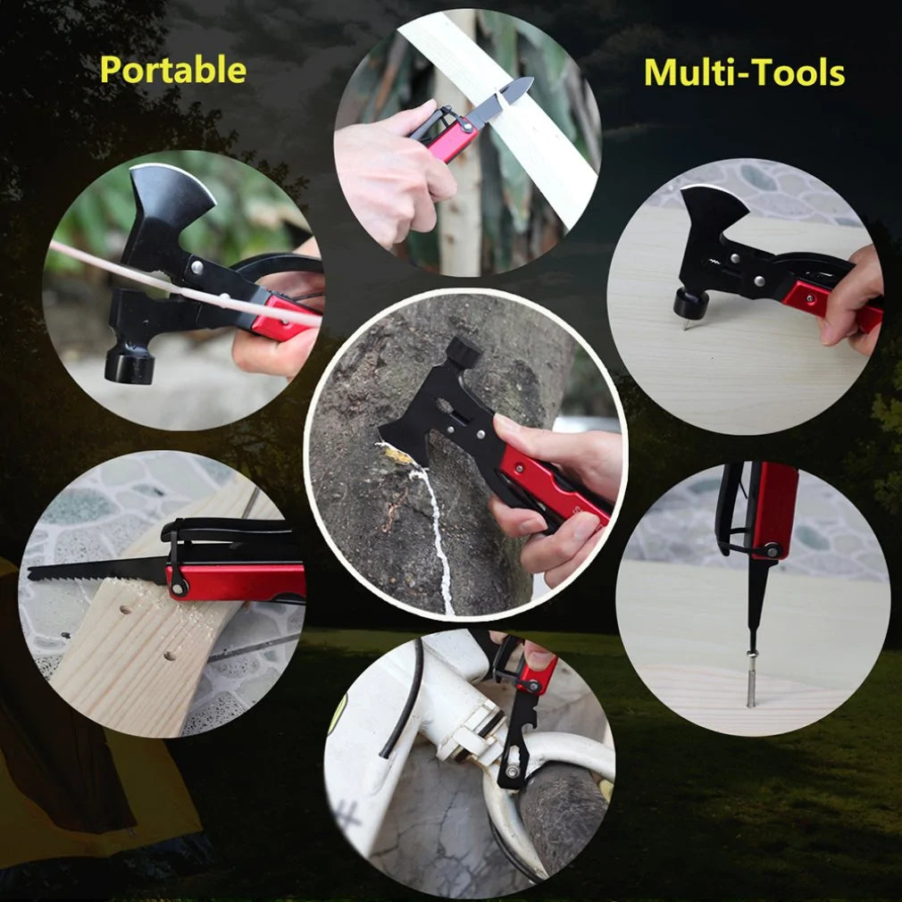 16-in-1 Hatchet with Multitool Camping Accessories Tools Pioneer Kitty Market   