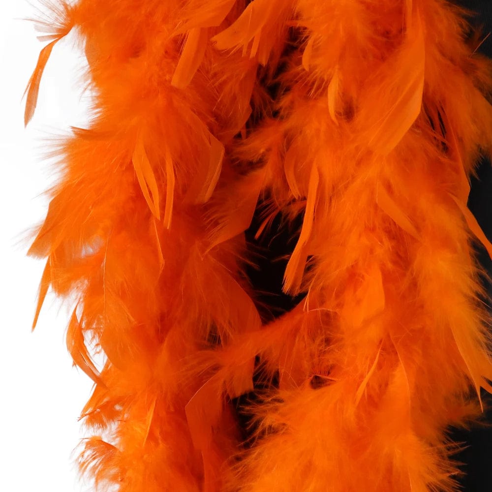 Decorative Turkey Feather Fashion Boa  Pioneer Kitty Market Orange  