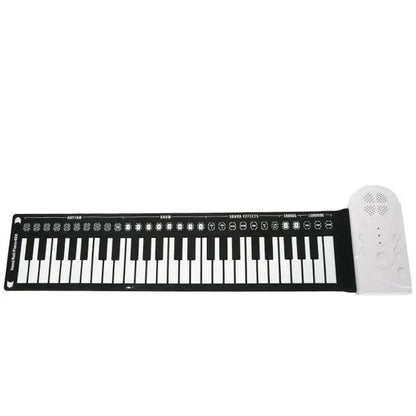 Piano Folding Electronic Keyboard piano Pioneer Kitty Market White  