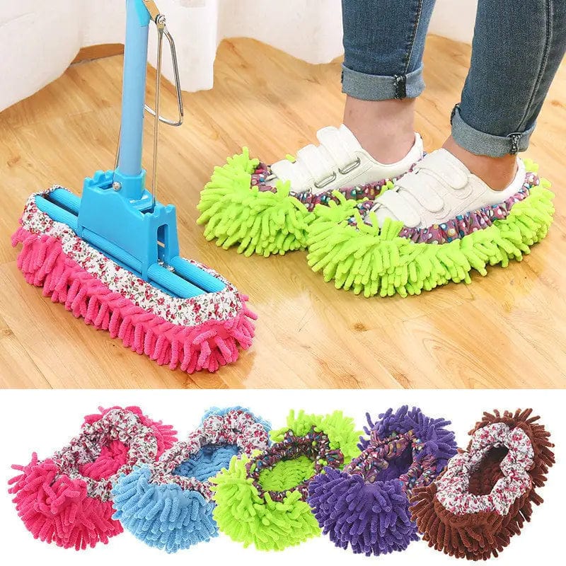 Chenille Dust Walker Cleaning Slipper Set  Pioneer Kitty Market   