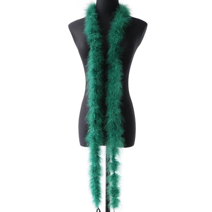 Marabou Turkey Feathers Boa Shawl  Pioneer Kitty Market Go Green  