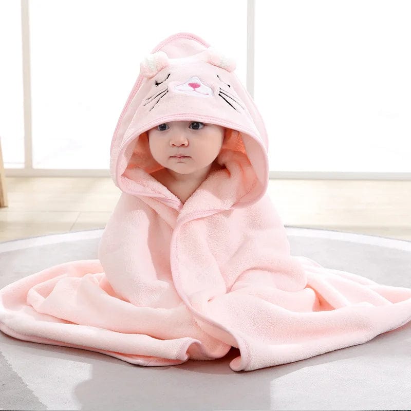 Cartoon Animal Baby Bathrobe Hoodie Towel  Pioneer Kitty Market   