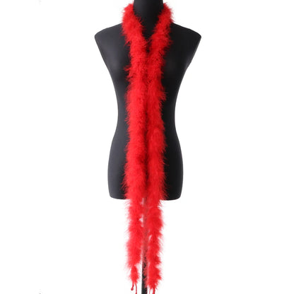 Marabou Turkey Feathers Boa Shawl  Pioneer Kitty Market Go Red  