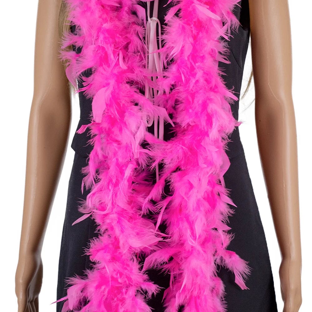 Decorative Turkey Feather Fashion Boa  Pioneer Kitty Market Deep Pink  