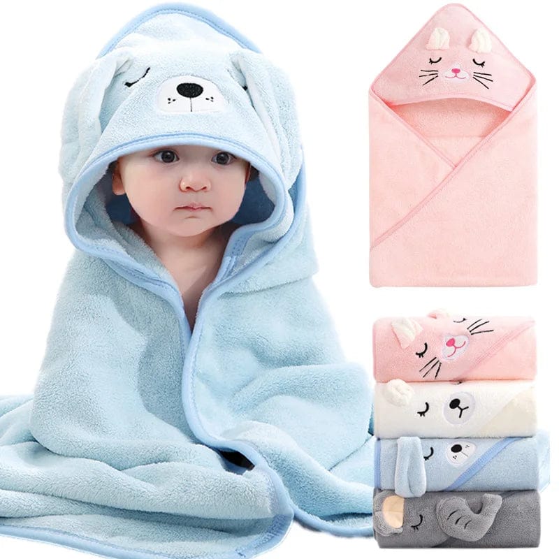 Cartoon Animal Baby Bathrobe Hoodie Towel  Pioneer Kitty Market   