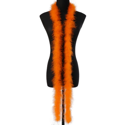 Marabou Turkey Feathers Boa Shawl  Pioneer Kitty Market Go Orange  