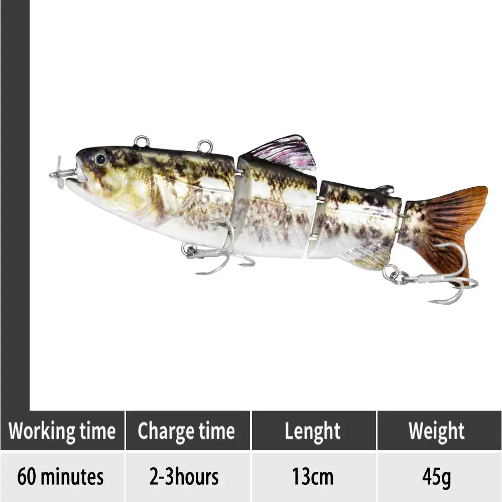 Robotic Electric Swimming Lures fishing tool Pioneer Kitty Market Old Real Fish Color  