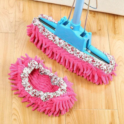 Chenille Dust Walker Cleaning Slipper Set  Pioneer Kitty Market   