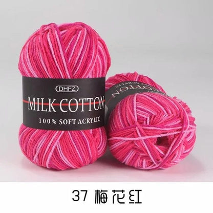 Pretty Colors Cotton Wool Yarn  Pioneer Kitty Market Hot Pink Princess 110 meters, 