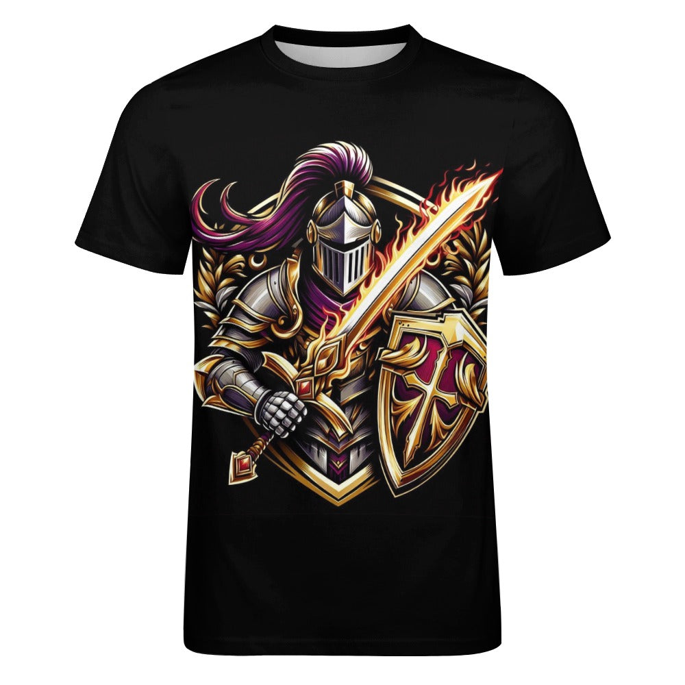 Men's Bold Templar Knight Cotton T-shirt Shirts & Tops Pioneer Kitty Market   