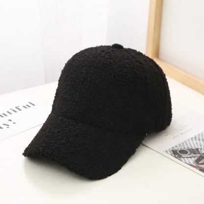 Fuzzy Autumn Women's Baseball Cap Hats Pioneer Kitty Market Black  