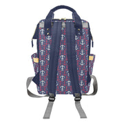 Anchors Away Multifunctional Diaper Backpack Bag