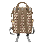 Abstract Elephant Multifunctional Diaper Backpack Bag