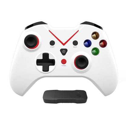 PC Xbox Wireless Dual Vibration Game Controller  Pioneer Kitty Market White Red  