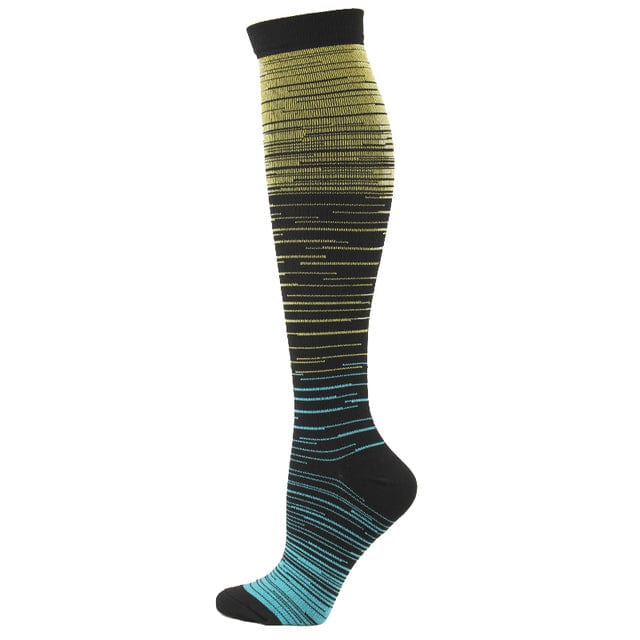 Men and Women Gradient Color Design Compression Socks  Pioneer Kitty Market 2 L/XL (50-52) 