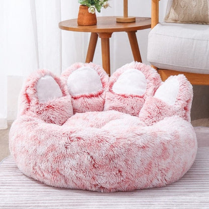 Pet Bear Paw Shape House Bed  Pioneer Kitty Market Pink 45cm 