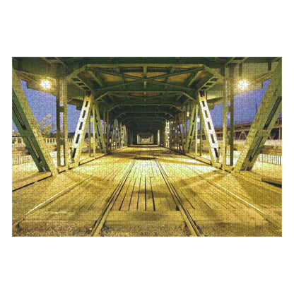 Old Bridge Jigsaw Puzzle 1000-Piece Wooden Photo Puzzles 1000-Piece Wooden Photo Puzzles Pioneer Kitty Market   