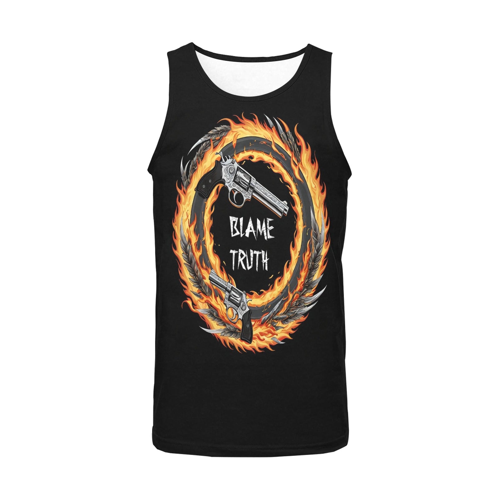 Blame Truth Firing Rockets Tank Top Shirts & Tops Pioneer Kitty Market   