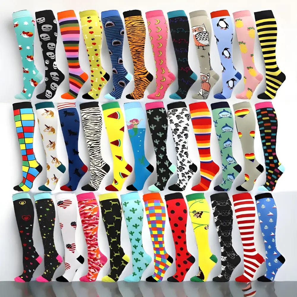 Colorful Compression Travel Socks Socks Pioneer Kitty Market   