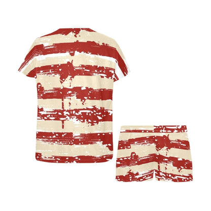 American Woman Short Pajama Set Short Pajama Set (Sets 01) e-joyer   