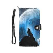 Howlin' Wolf Flip Leather Wallet Purse for Mobile Phone