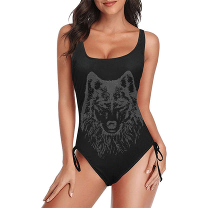Ghostly Wolf One-Piece Women's Swimsuit