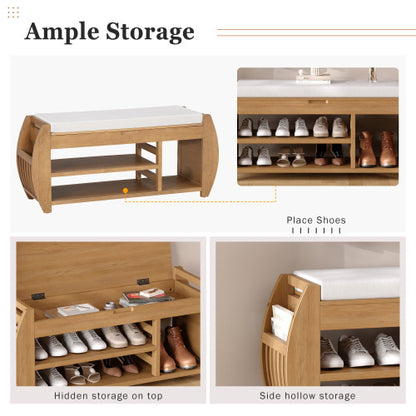 Retro Multifunctional Storage Bench Home PKM