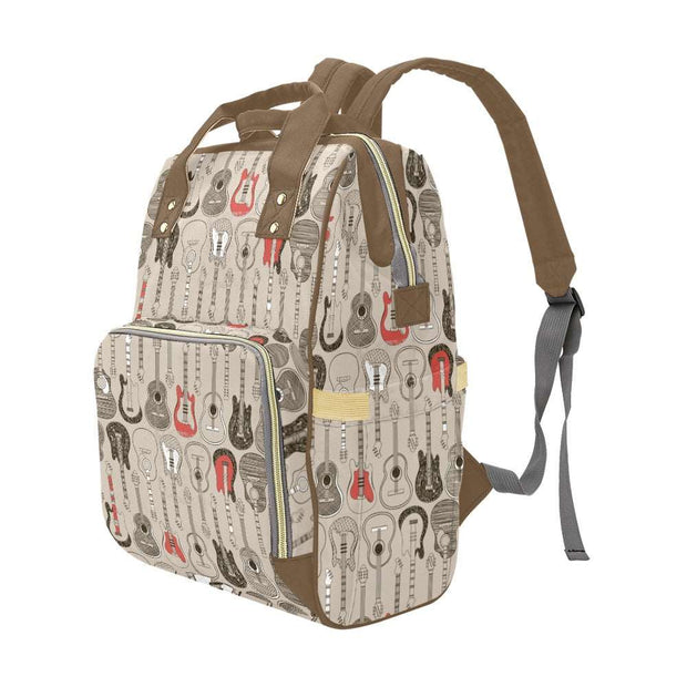 Guitar Hero Multifunctional Diaper Backpack Bag