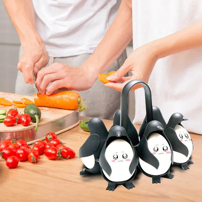 Penguin-Shaped Boiled Egg Cooker kitchen gadget Pioneer Kitty Market   