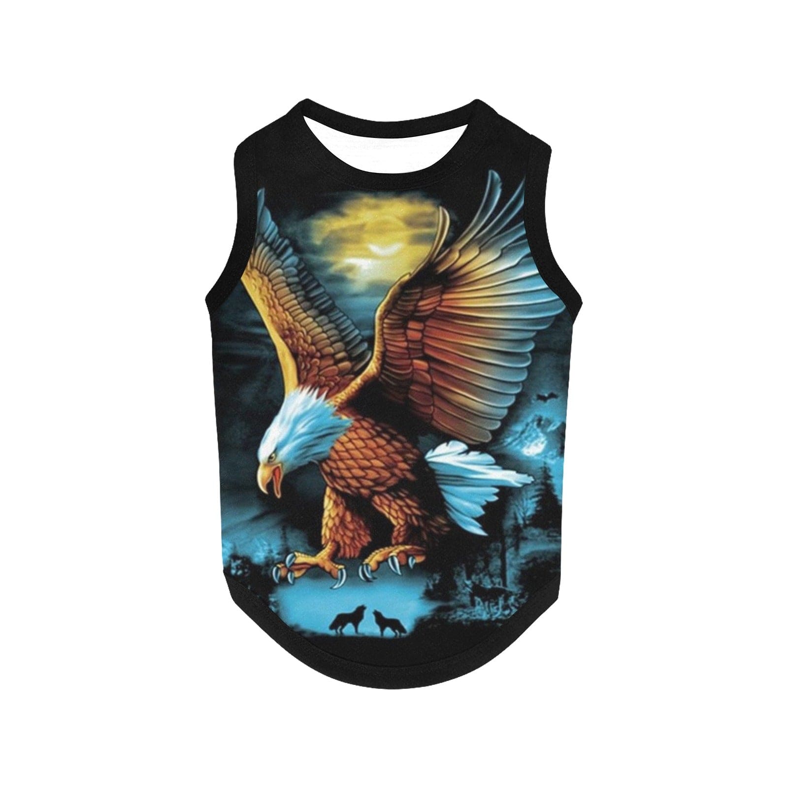 Personalized Flying Eagle Doggy Tank Top  Inkedjoy   