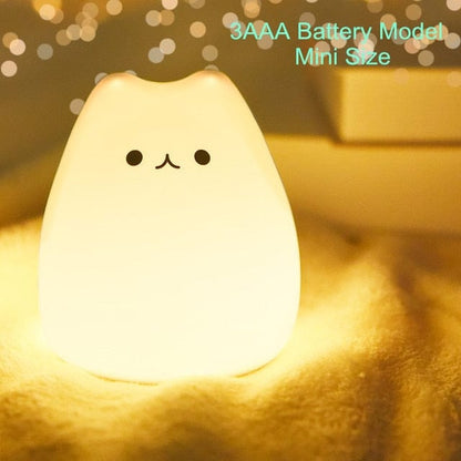 Mini Cat Baby Night Lamp  Pioneer Kitty Market Smiley Cat  