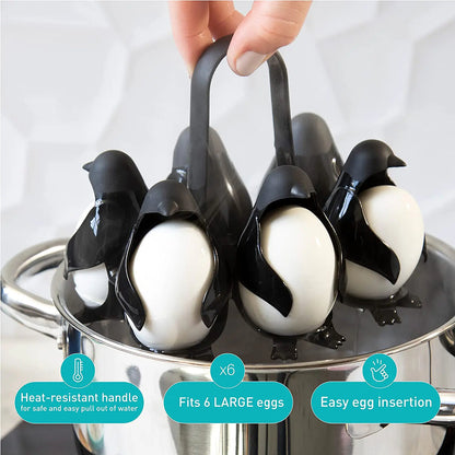 Penguin-Shaped Boiled Egg Cooker kitchen gadget Pioneer Kitty Market   