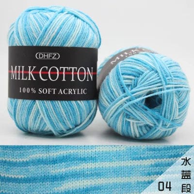 Pretty Colors Cotton Wool Yarn  Pioneer Kitty Market Baby Blue 110 meters, 