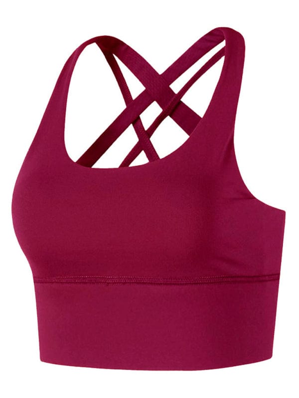 Women's Crossback Athletic Sports Bra  kakaclo   