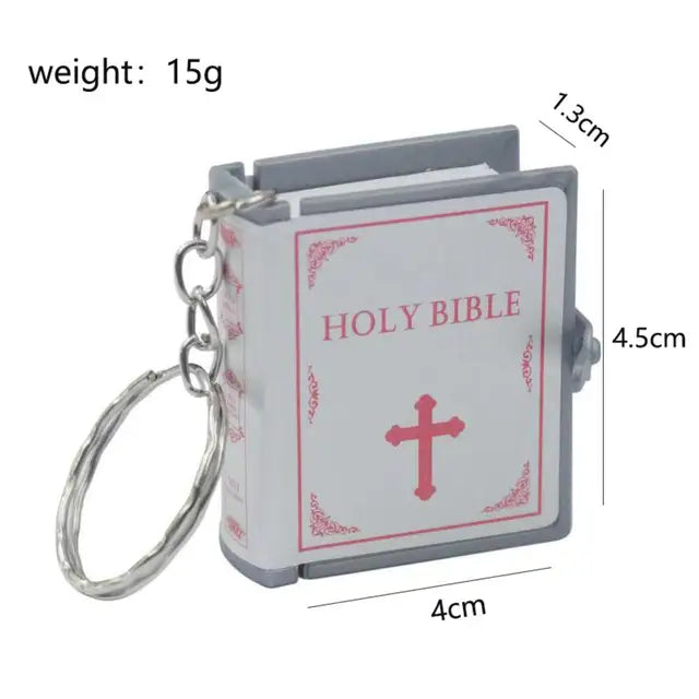 Mini Holy Bible Keychain Book Pendant keychain Pioneer Kitty Market   